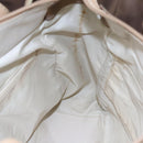 CHANEL Paris Biarritz PM Tote Bag Coated Canvas Gold CC Auth 148314-20