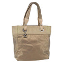 CHANEL Paris Biarritz PM Tote Bag Coated Canvas Gold CC Auth 148314-1