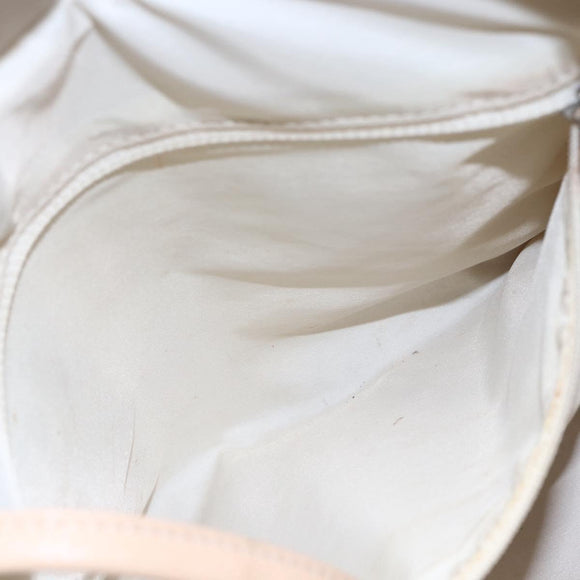 CHANEL Paris Biarritz PM Tote Bag Coated Canvas Gold CC Auth 148314