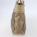 CHANEL Paris Biarritz PM Tote Bag Coated Canvas Gold CC Auth 148314-4