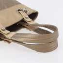 CHANEL Paris Biarritz PM Tote Bag Coated Canvas Gold CC Auth 148314-7