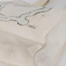 CHANEL Cruise line Miami Tote Bag Canvas Beige CC Auth 148315-10