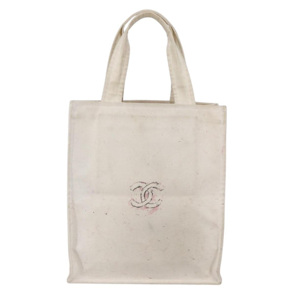 CHANEL Cruise line Miami Tote Bag Canvas Beige CC Auth 148315