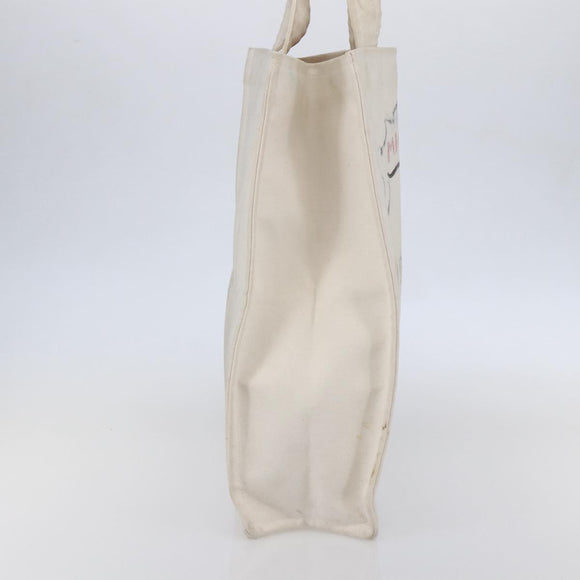 CHANEL Cruise line Miami Tote Bag Canvas Beige CC Auth 148315