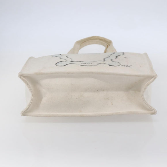 CHANEL Cruise line Miami Tote Bag Canvas Beige CC Auth 148315