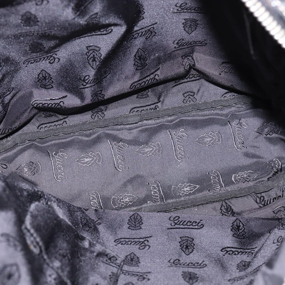 GUCCI Shoulder Bag Leather Black 201451 Auth 148316