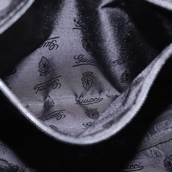 GUCCI Shoulder Bag Leather Black 201451 Auth 148316