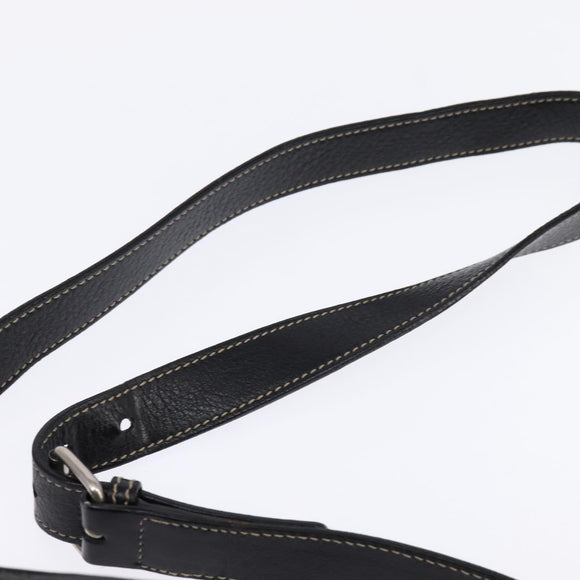 GUCCI Shoulder Bag Leather Black 201451 Auth 148316