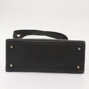 Salvatore Ferragamo Gancini Tote Bag Leather Gray Silver Auth 148318-6