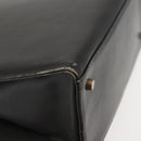 Salvatore Ferragamo Gancini Tote Bag Leather Gray Silver Auth 148318-9