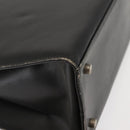 Salvatore Ferragamo Gancini Tote Bag Leather Gray Silver Auth 148318-16