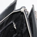 Salvatore Ferragamo Gancini Tote Bag Leather Gray Silver Auth 148318-19