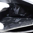 Salvatore Ferragamo Gancini Tote Bag Leather Gray Silver Auth 148318-21