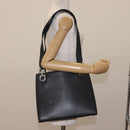 Salvatore Ferragamo Gancini Tote Bag Leather Gray Silver Auth 148318-23