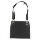 Salvatore Ferragamo Gancini Tote Bag Leather Gray Silver Auth 148318-13