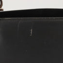 Salvatore Ferragamo Gancini Tote Bag Leather Gray Silver Auth 148318-3