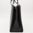 Salvatore Ferragamo Gancini Tote Bag Leather Gray Silver Auth 148318-5