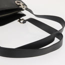 Salvatore Ferragamo Gancini Tote Bag Leather Gray Silver Auth 148318-8