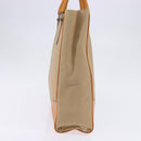 PRADA Tote Bag Canvas Beige Silver Auth 148319-3
