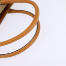 PRADA Tote Bag Canvas Beige Silver Auth 148319-7