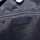 Salvatore Ferragamo Gancini Shoulder Bag Canvas Black Silver Auth 148320-12