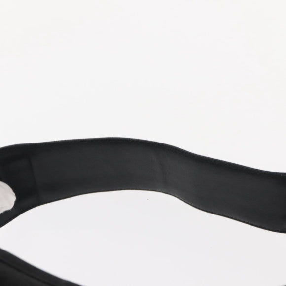 Salvatore Ferragamo Gancini Shoulder Bag Canvas Black Silver Auth 148320