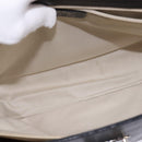 Salvatore Ferragamo Gancini Hand Bag Leather Black Silver Auth 148322-11