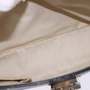 Salvatore Ferragamo Gancini Hand Bag Leather Black Silver Auth 148322-20