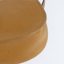 Christian Dior Shoulder Bag Leather Brown Gold Auth 148323-16