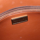 Christian Dior Shoulder Bag Leather Brown Gold Auth 148323-11