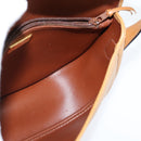 Christian Dior Shoulder Bag Leather Brown Gold Auth 148323-17