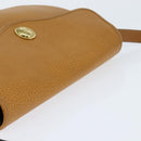 Christian Dior Shoulder Bag Leather Brown Gold Auth 148323-6