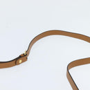 Christian Dior Shoulder Bag Leather Brown Gold Auth 148323-8