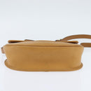 Christian Dior Shoulder Bag Leather Brown Gold Auth 148323-5