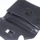 GUCCI Clutch Bag Leather Black Auth 148324-8