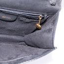 GUCCI Clutch Bag Leather Black Auth 148324-17