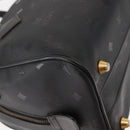 MCM Vicetos Logogram Hand Bag PVC 2way Black Gold Auth 148328-16