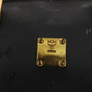 MCM Vicetos Logogram Hand Bag PVC 2way Black Gold Auth 148328-12