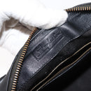 MCM Vicetos Logogram Hand Bag PVC 2way Black Gold Auth 148328-19