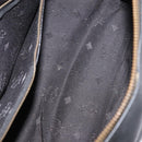 MCM Vicetos Logogram Hand Bag PVC 2way Black Gold Auth 148328-11