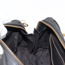 MCM Vicetos Logogram Hand Bag PVC 2way Black Gold Auth 148328-21