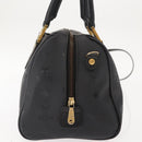 MCM Vicetos Logogram Hand Bag PVC 2way Black Gold Auth 148328-3