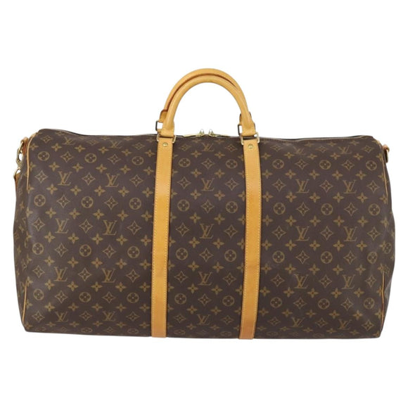LOUIS VUITTON Monogram Keepall Bandouliere 60 Boston Bag M41412 LV Auth 148346