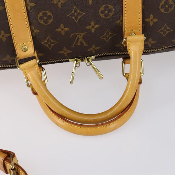 LOUIS VUITTON Monogram Keepall Bandouliere 60 Boston Bag M41412 LV Auth 148346