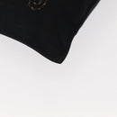 FENDI Shoulder Bag Nylon Black Gold Auth 148347-9