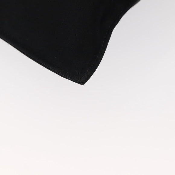 FENDI Shoulder Bag Nylon Black Gold Auth 148347