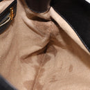 FENDI Shoulder Bag Nylon Black Gold Auth 148347-19