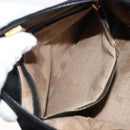 FENDI Shoulder Bag Nylon Black Gold Auth 148347-20