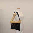 FENDI Shoulder Bag Nylon Black Gold Auth 148347-21