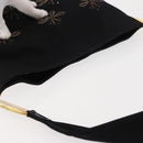 FENDI Shoulder Bag Nylon Black Gold Auth 148347-6